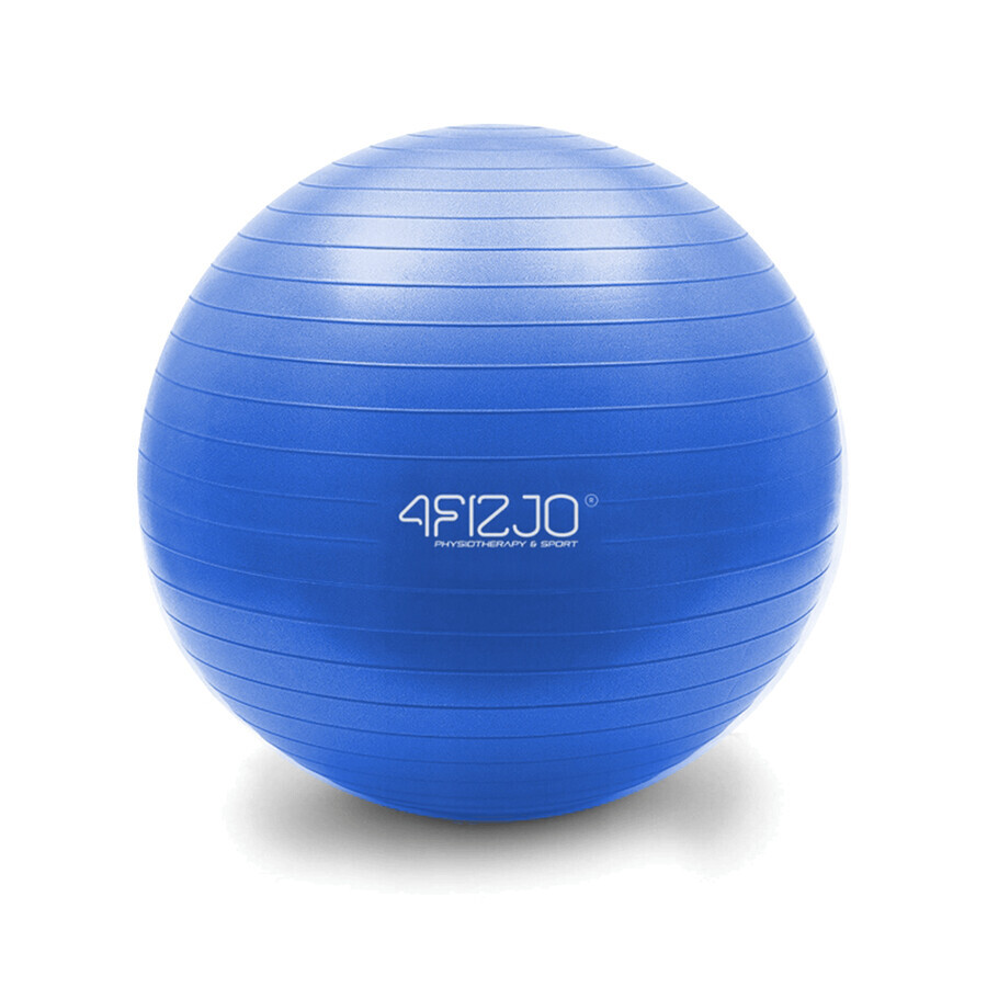 4Fizjo, Anti-Burst-Gymnastikball, blau, 65 cm