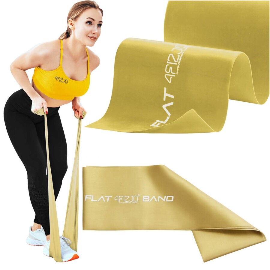 4Fizjo Flat Band, Rehabilitation Band, Gold, Strength 7/7