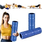 4Fizjo Crossfit Eva, Massagerolle mit Stacheln, blau, 45 cm