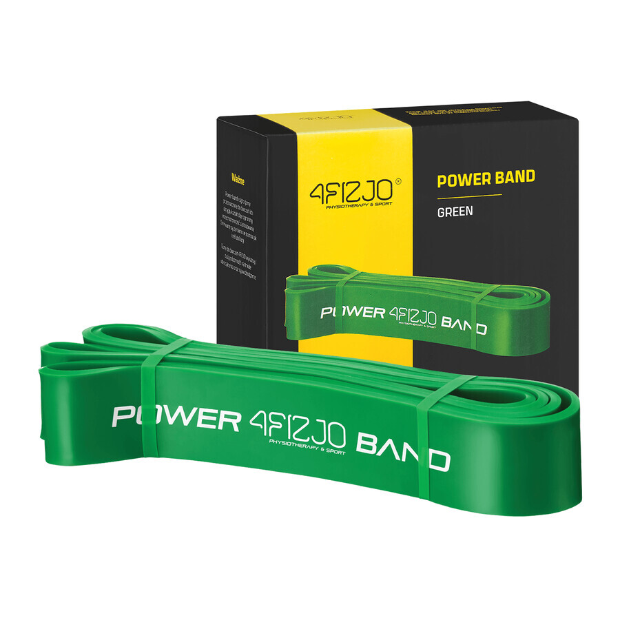 4Fizjo Power Band, resistance band for exercise, green, 26-36 kg