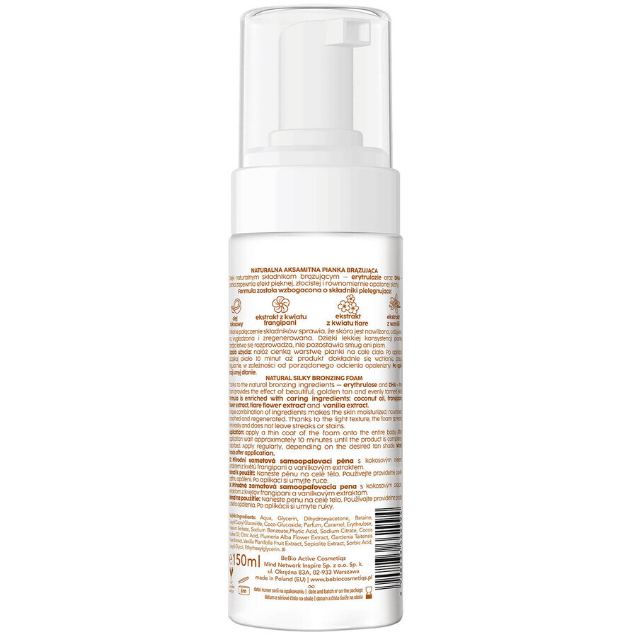 beBIO Ewa Chodakowska, natürlicher Bronzeschaum, 150 ml