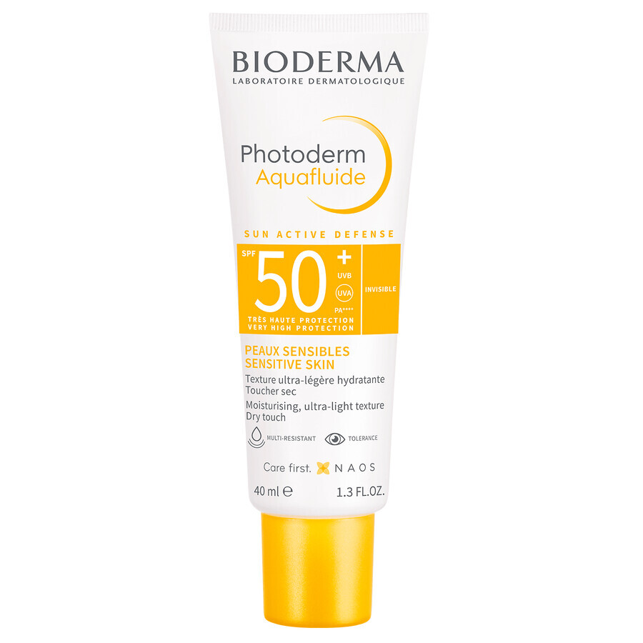 Bioderma Photoderm Aquafluide Ultra Light Sunscreen for Normal Skin Clear SPF 50+ 40ml