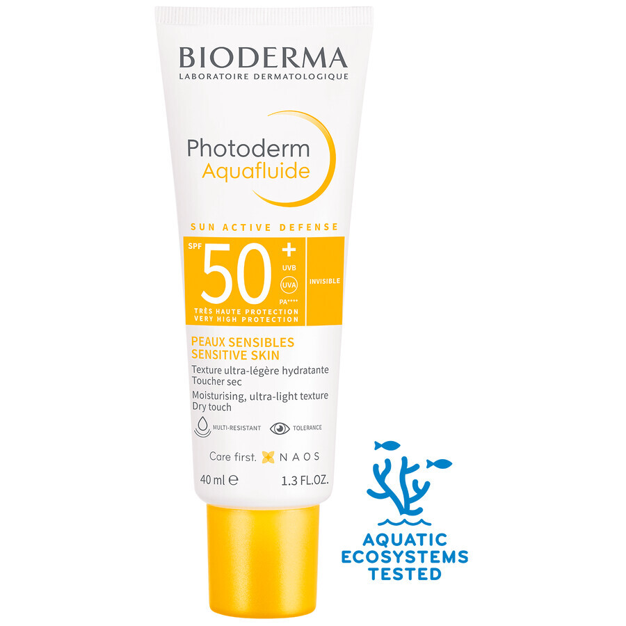 Bioderma Photoderm Aquafluide Ultra Light Sunscreen for Normal Skin Clear SPF 50+ 40ml