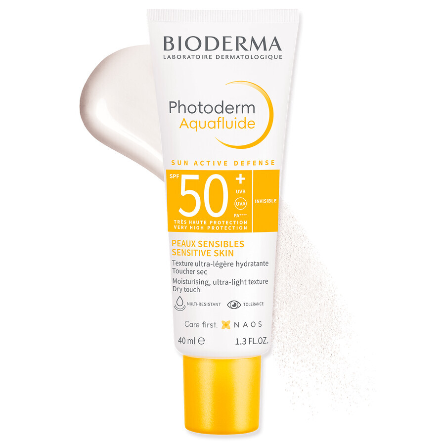 Bioderma Photoderm Aquafluide Ultra Light Sunscreen for Normal Skin Clear SPF 50+ 40ml