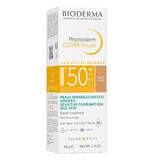 Bioderma Photoderm Cover Touch Mineral, undurchsichtiges Mineralfluid, dunkel, SPF 50+, 40 g