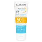 Bioderma Photoderm Pediatrics, Mineralisches Fluid für Kinder, für empfindliche und allergische Haut, SPF 50+, ab Geburt, 50 g