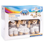 Canpol Baby's, draaimolen met muziekdoosje, teddyberen met baldakijn, vanaf de geboorte, 1 item