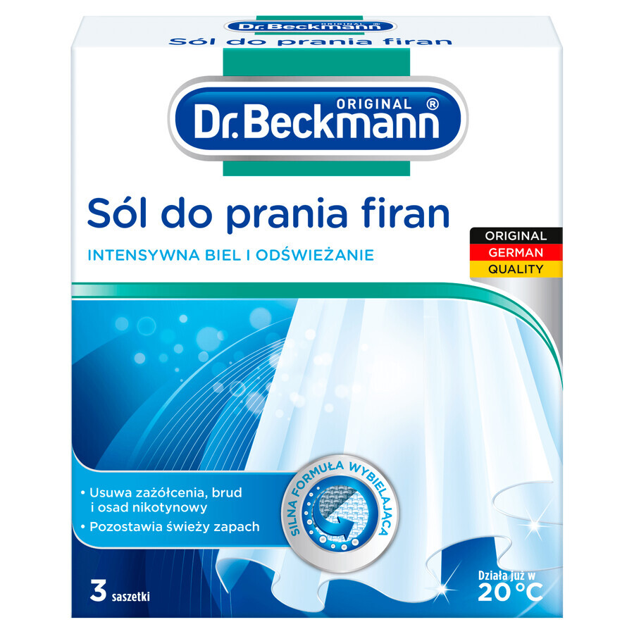 Dr. Beckmann, Gardinenwaschsalz, 3 x 40 g