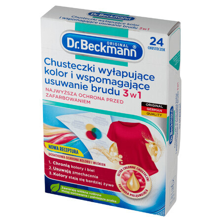 Dr. Beckmann, Farbfang- und Schmutzentfernungstücher 3in1, 24 Stück