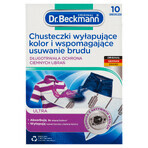 Beckmann, lingettes pour attraper les couleurs et enlever la saleté, pour les tissus foncés, Ultra, 10 pièces