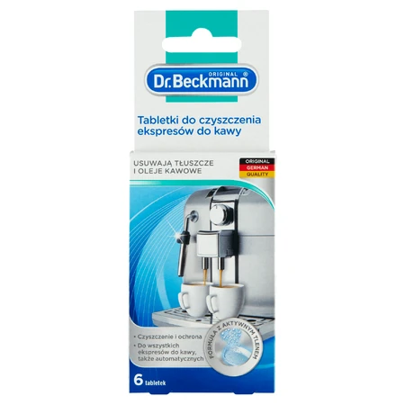Beckmann, pastilles de nettoyage pour machine à café, 6 pièces