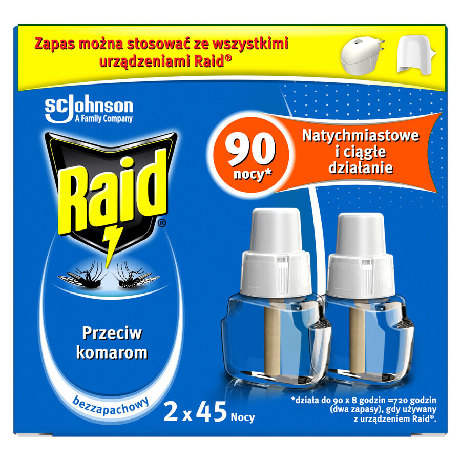 Raid-Kit, Insektenschutzmittel gegen Mücken, Ersatz, 2 x 27 ml