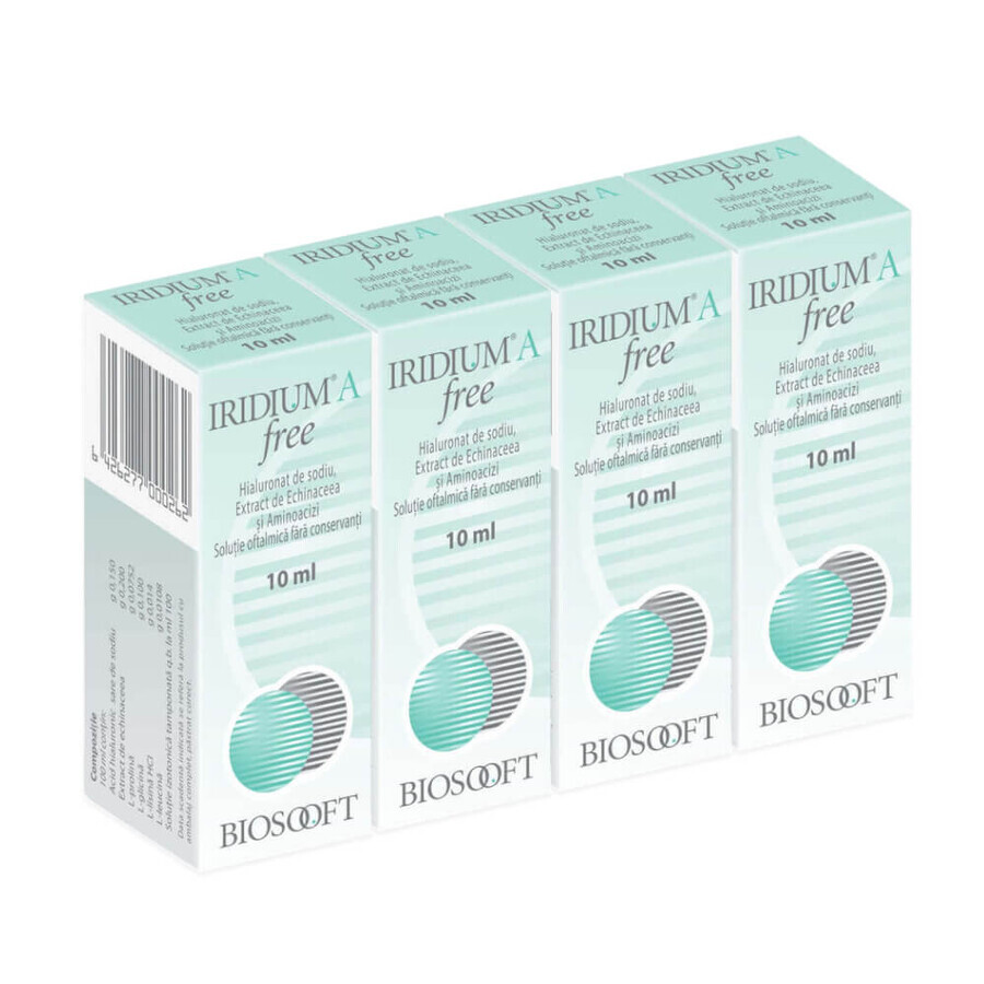 Iridium A Free Ophthalmische Lösung, 4х10 ml, BioSoft 