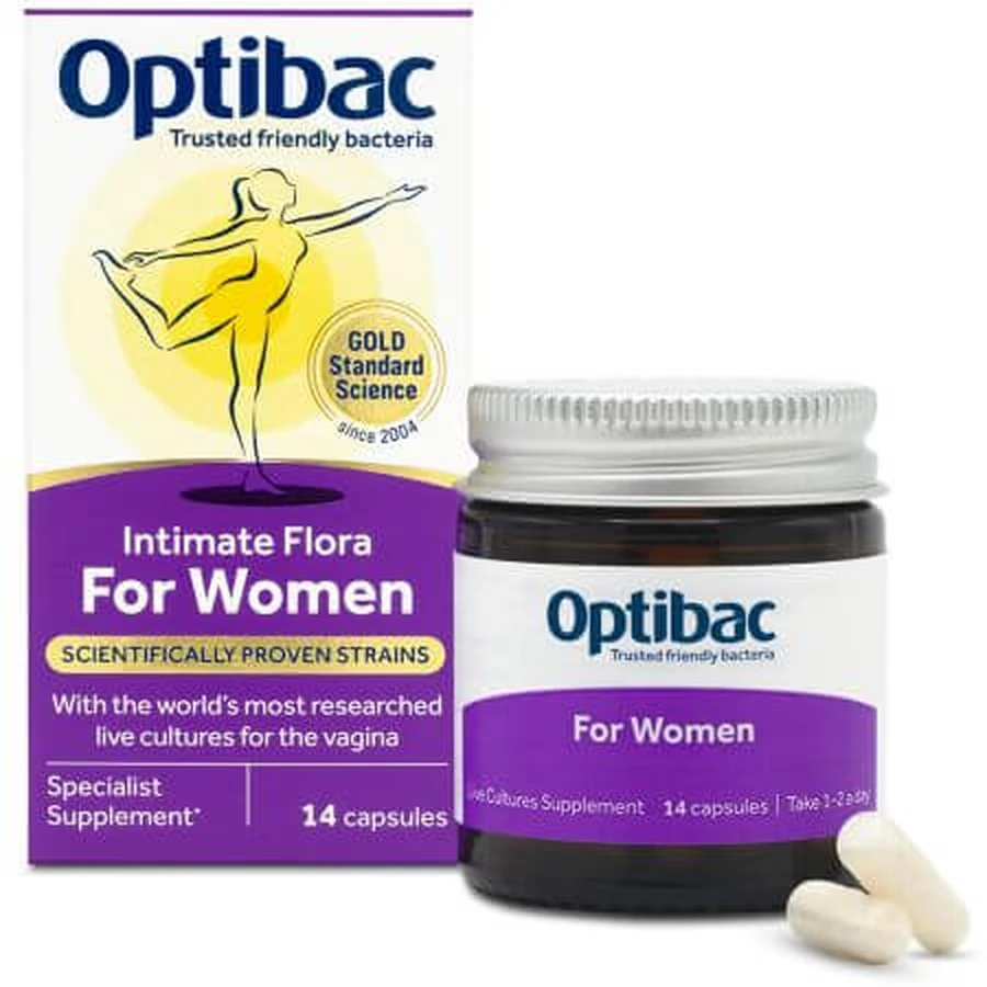 Probioticum voor de vaginale flora, 2 x 30 capsules, Optibac