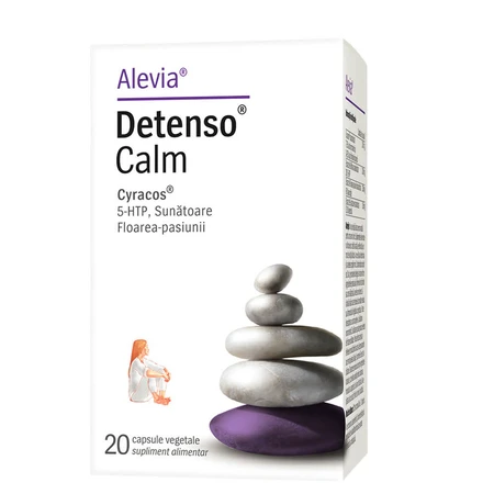 Detenso Calm anti-stress supplement, 20 capsules, Alevia