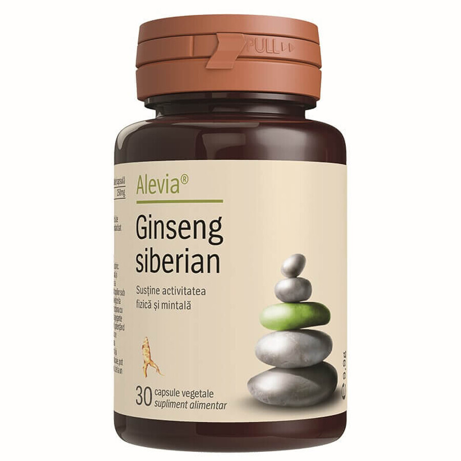 Ginseng de Sibérie, 30 gélules végétales, Alevia