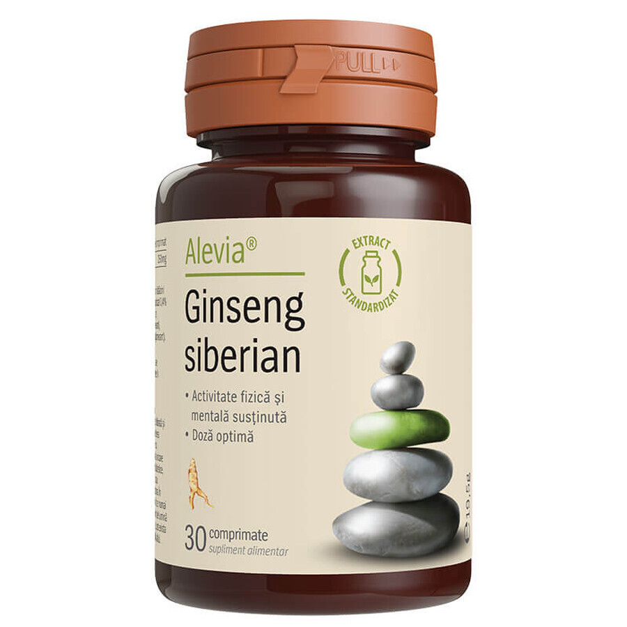 Ginseng de Sibérie, 30 gélules végétales, Alevia