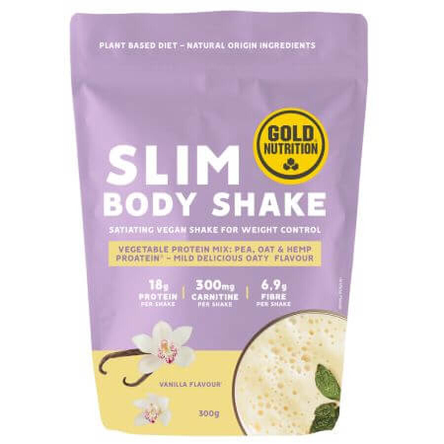 Slim Body Vanille-Shake, 300 g, Gold Nutrition