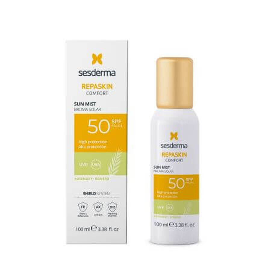 Sun Protection Mist SPF 50 und Rosmarin Comfort Repaskin, 100 ml, Sesderma