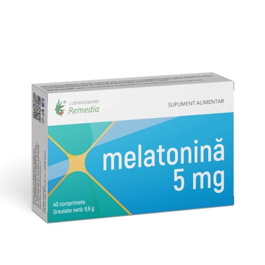 Melatonin, 5 mg, 40 tablets, Remedia