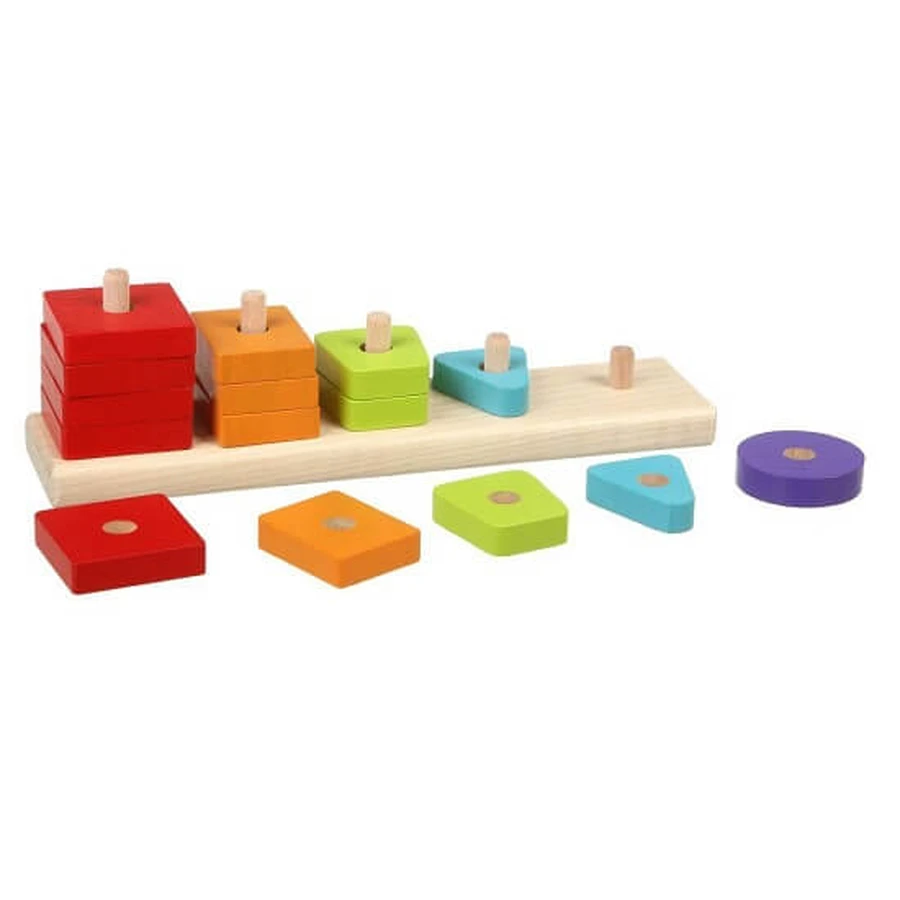 Holzspielzeug Sorter Geometrische Formen 01, +18 Monate, Cubika