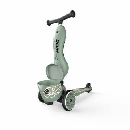 Highwaykik 1 2-in-1 Cabrio Kinderroller, 1 - 5 Jahre, Lifestyle Greenlines, Scoot &amp; Ride