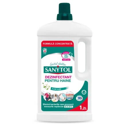 Disinfectant for clothes, 1.2 L. White flowers, Sanytol
