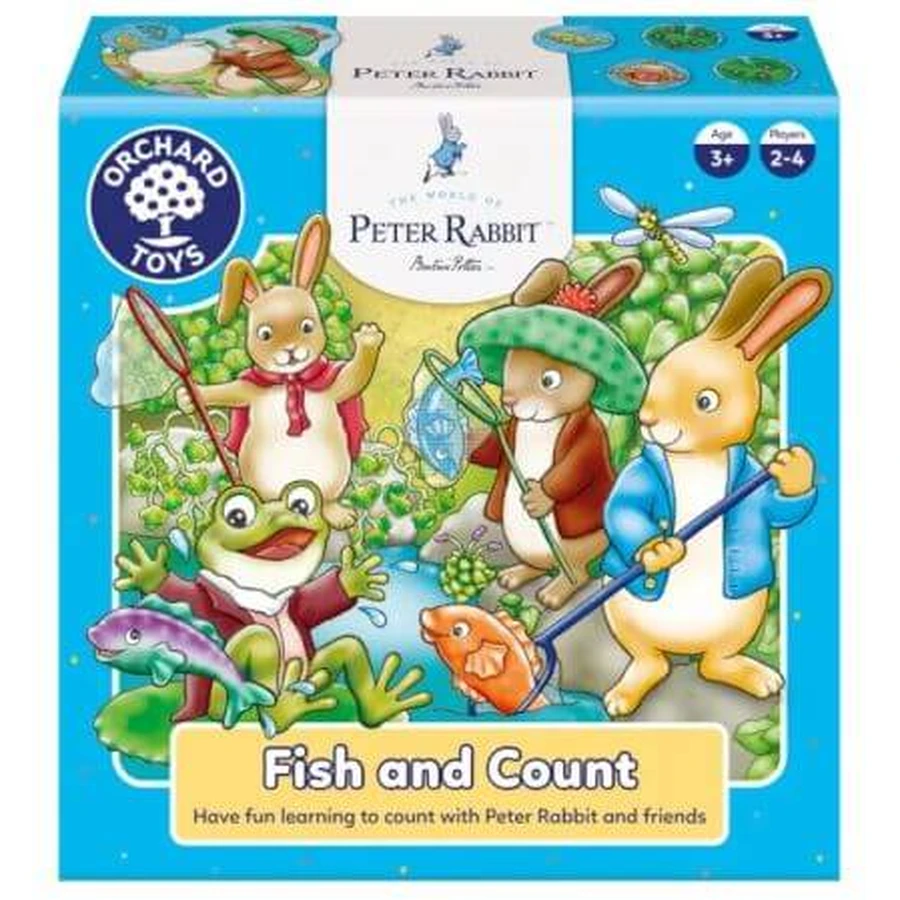Educational Spiel Fisch und zählen Peter Rabbit, 3-6 Jahre, Obstgarten
