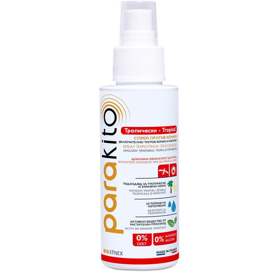 Spray against mosquitoes and ticks Tropical, 75 ml, Parakito