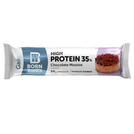 Gain Schoko-Mousse-Protein-Riegel, 75 g, Born Winner