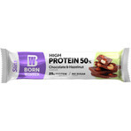 Slim chocolate and hazelnut protein bar, 50 g, Born Winner