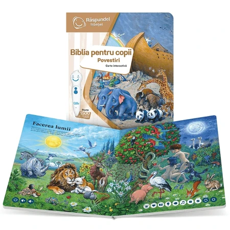 Interactief boek Bijbelverhalen voor kinderen, +4 jaar, Raspundel Istetel