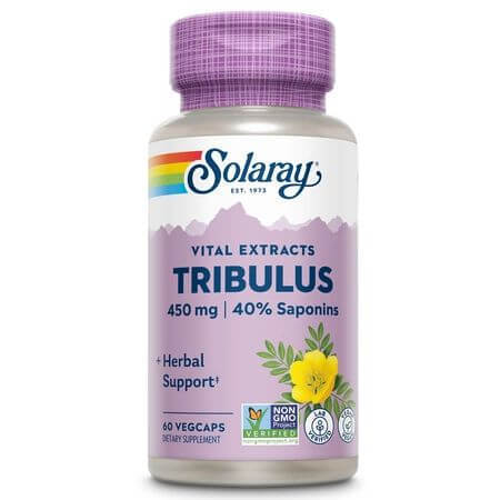 Tribulus Fruchtextrakt, 450mg, 60 vegetarische Kapseln, Solaray