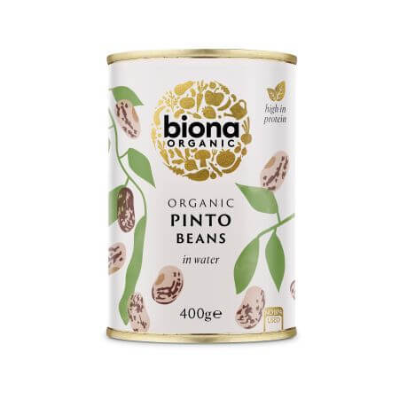 Canned Bio Pinto beans, 400 g, Biona