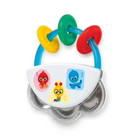 Jucarie muzicala cu zornaitoare Tiny Tambourine, + 6 luni, Baby Einstein