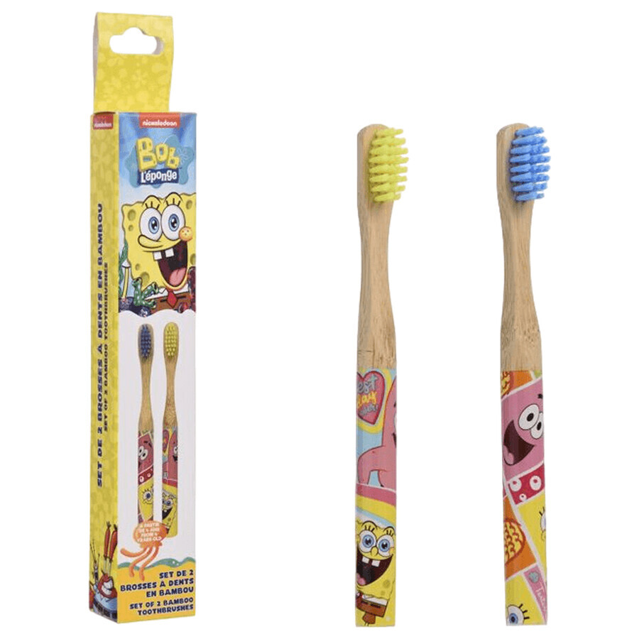 Sponge Bob Zahnbürsten-Set, 2 Stück, Take Kare