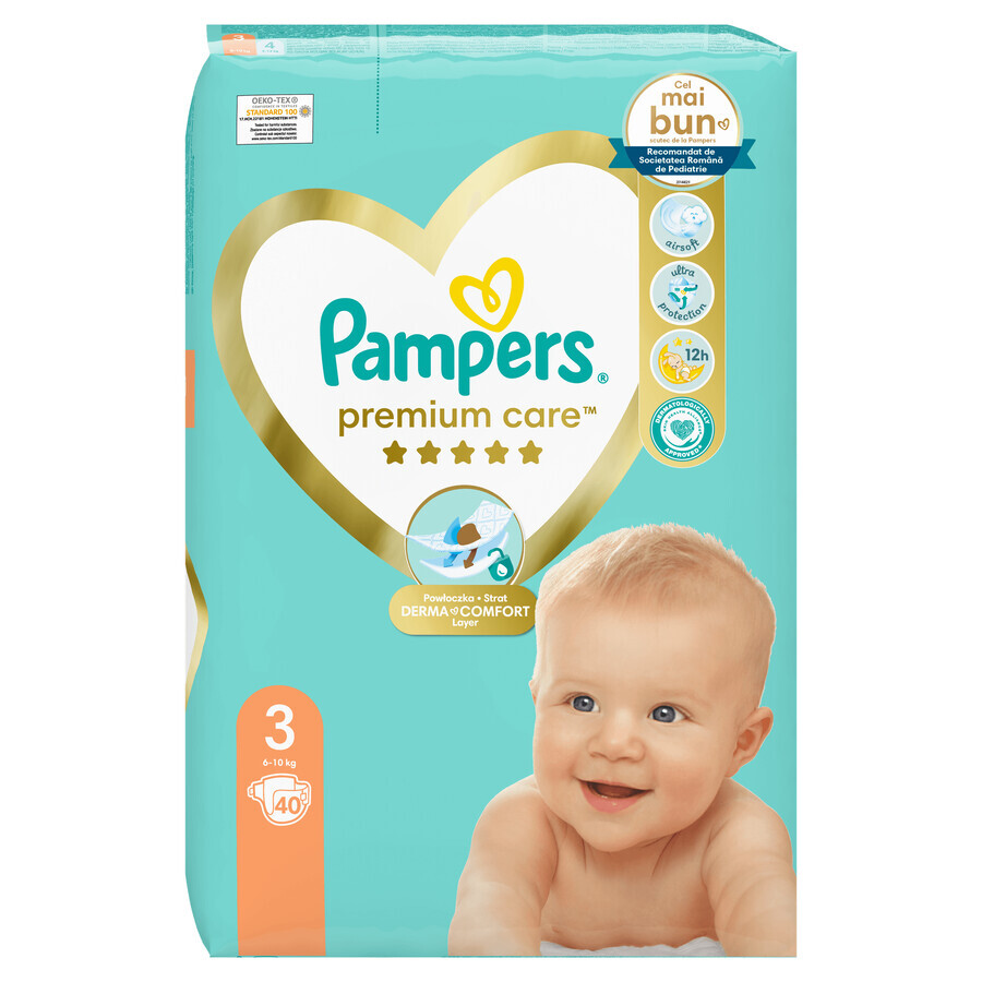 Pampers Premium Care, Nr. 3, 6-10 kg, 40 Stück, Pampers