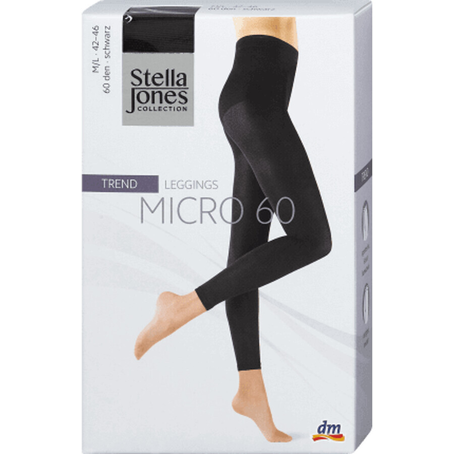 Stella Jones Trend Micro Tights Schwarz 60 DEN Größe M/L 42-46, 1 Stück