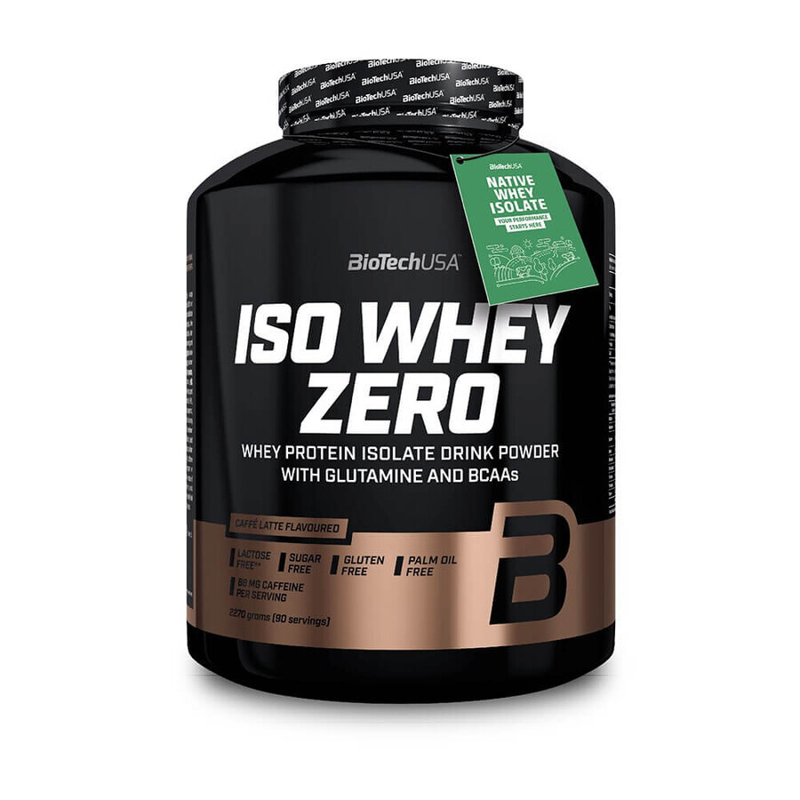 Iso Whey Zero Biotech USA Caffe Latte Eiweißpulver, 2270 g