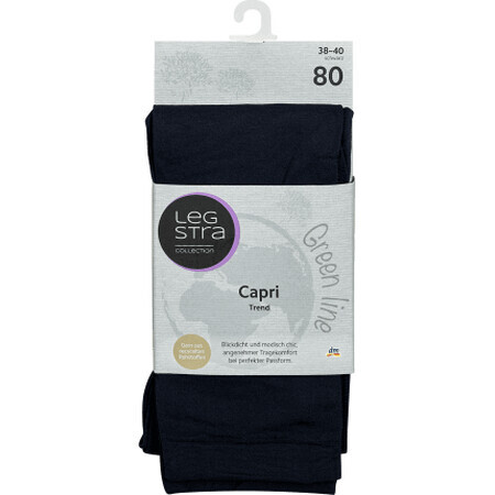 Legstra Black capri tights size 38-40, 1 pc