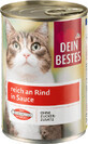 Dein Bestes Katzennassfutter, reich an Rindfleisch in Sauce, 415 g