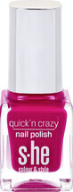 She colour&amp;amp;style Quick&#39;n crazy Nagellack 323/818, 7 ml