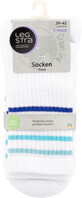 Legstra Kurze Socken schattiert wei&#223; mit blau Gr&#246;&#223;e 39-42, 2 St&#252;ck.