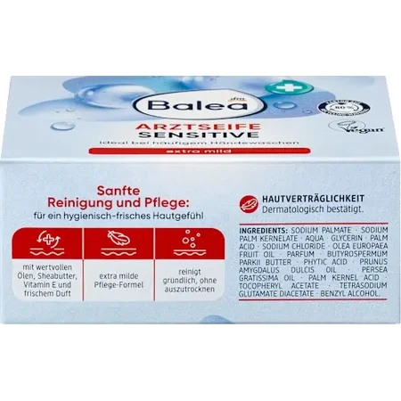 Balea Seifenstück, Arztseife sensitive, 100 g