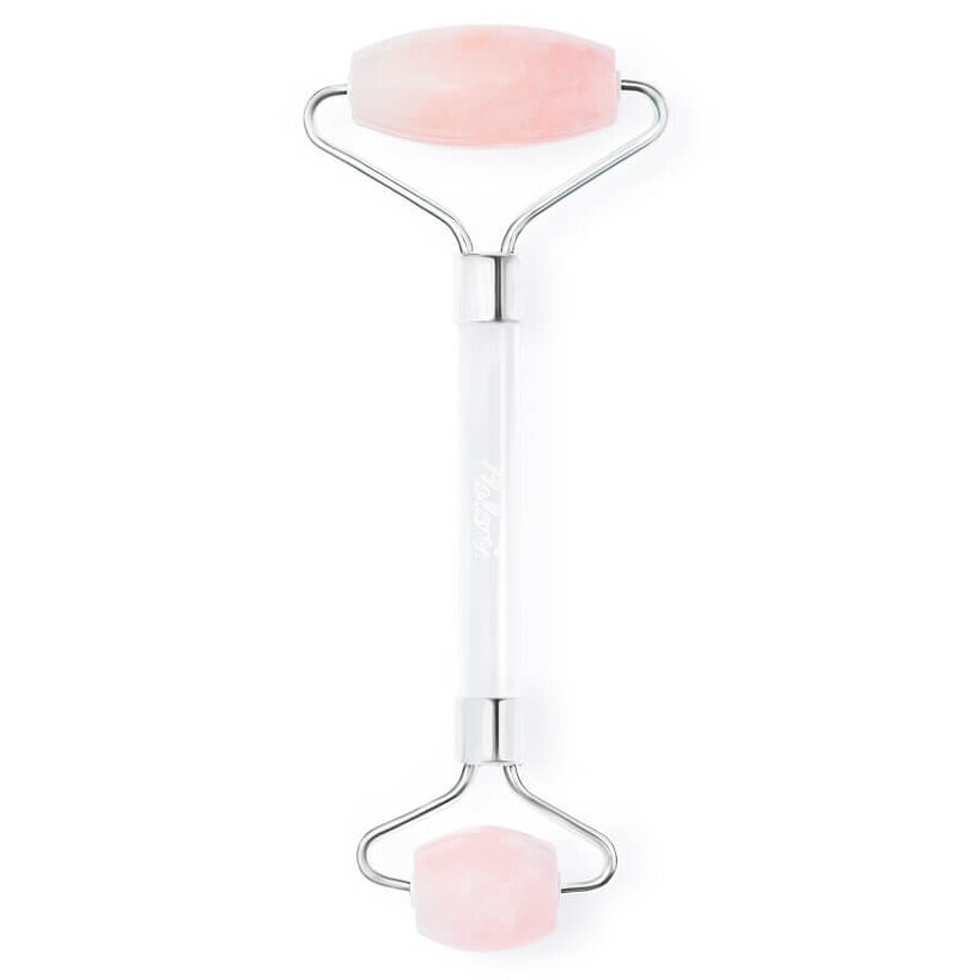 Rola de masaj facial din quartz roz, Meloni Care