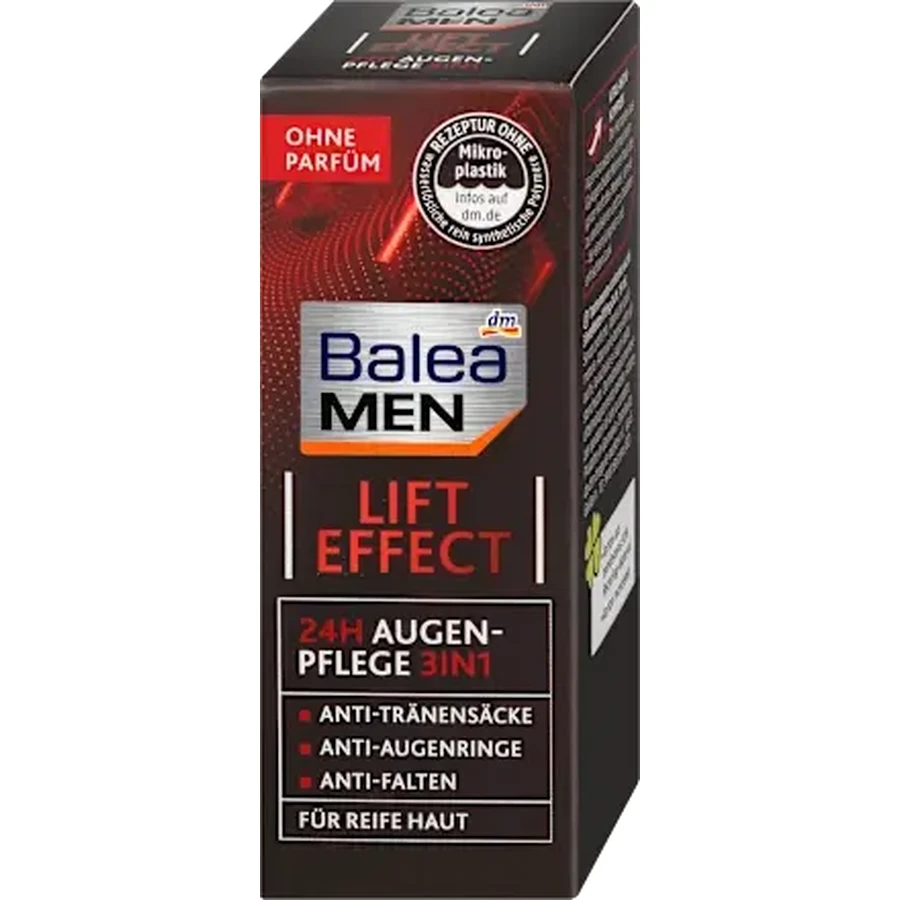 Balea MEN Cremă de ochi Lift Effect 24h 3in1,, 15 ml