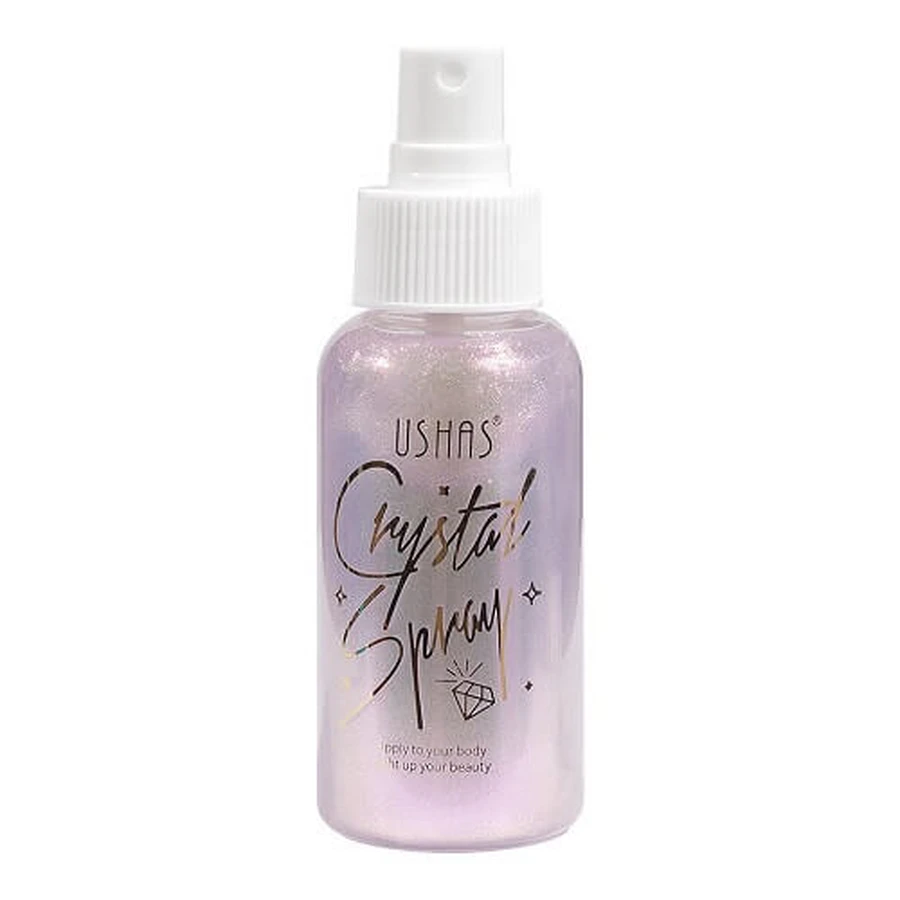Body illuminating spray, Ushas, Crystal, 04, 80 ml