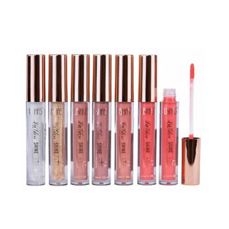 Set van 6 lipglosses, Ushas, Shine Lip Gloss, 02