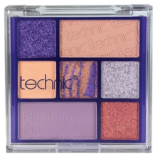 Eye shadow palette, Technic, Blueberry Pie, 7 colors