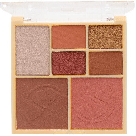 Sunkissed, Citrus Crush Face and Eyeshadow Palette, 7 Farben